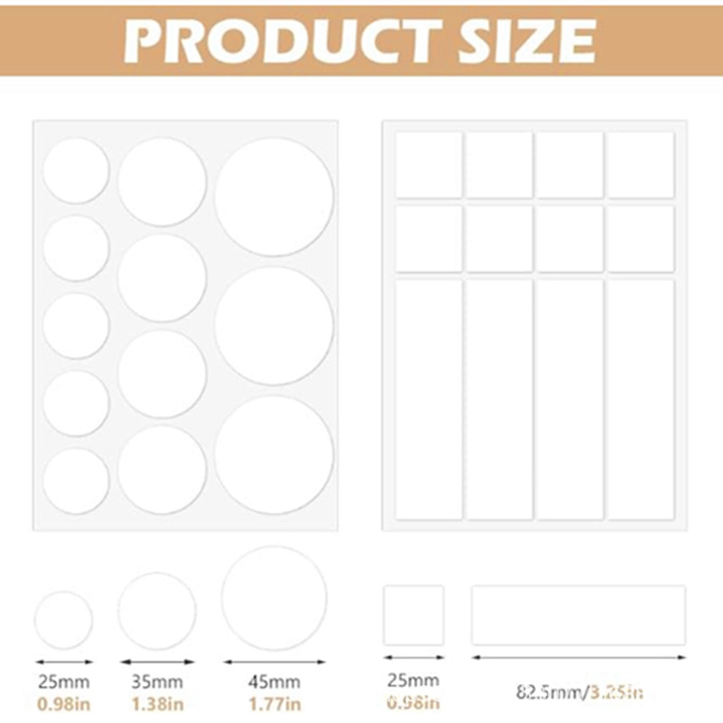 亚马逊96 片亚克力双面胶可拆卸安装点胶条无残留多用途组合胶带