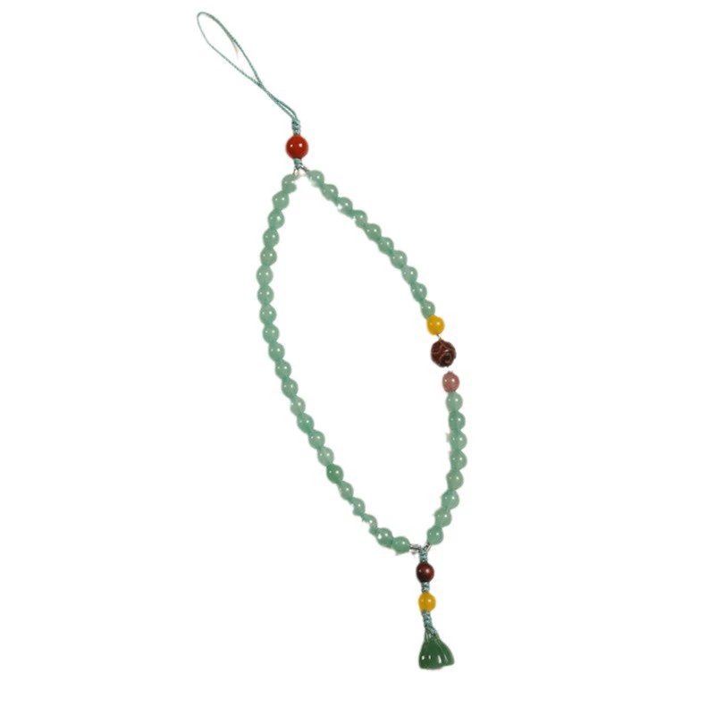 Organic mobile phone jade, strap, protective short sophisticated pendant