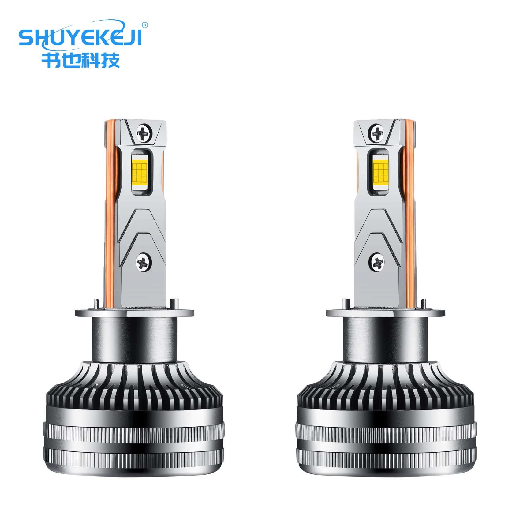 H7 двойная медная трубка автомобильная LED-голова 120W мощная сверхяркая H4 автомобильный модифицированный LED-фара 9005