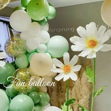 纸艺花巨型雏菊褶皱纸花 纸花大型假花仿真花摆件婚庆道具波斯菊