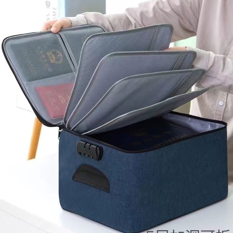 Hogar multi-capa de gran capacidad multifunción caja de viaje certificado bolsa de almacenamiento certificado archivo pasaporte tarjeta bolsa de organización