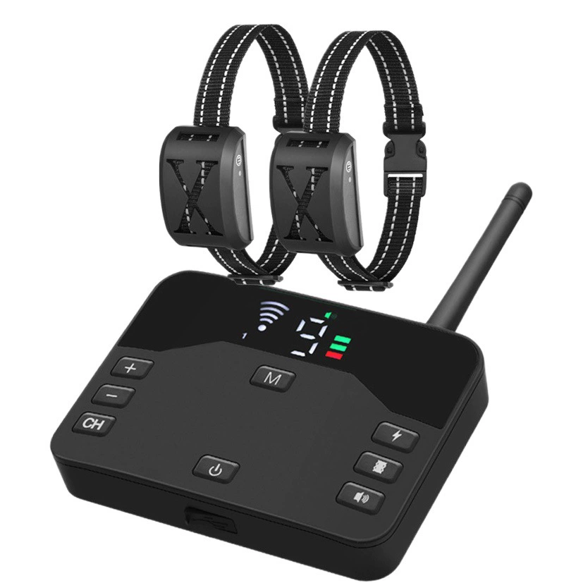 Новый беспроводной электронный ошейник для дрессировки собак с дистанционным управлением, водонепроницаемый, для контроля лая, с функцией электрошока, для использования за границей