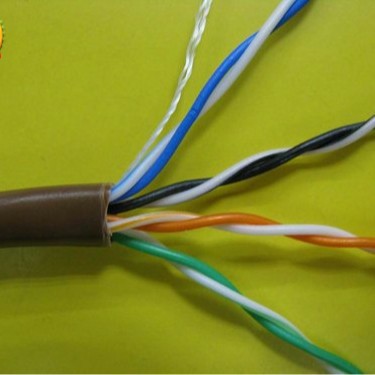 超五类网络线国标足方厂家直供现货批发  国标超五类电梯移动网线