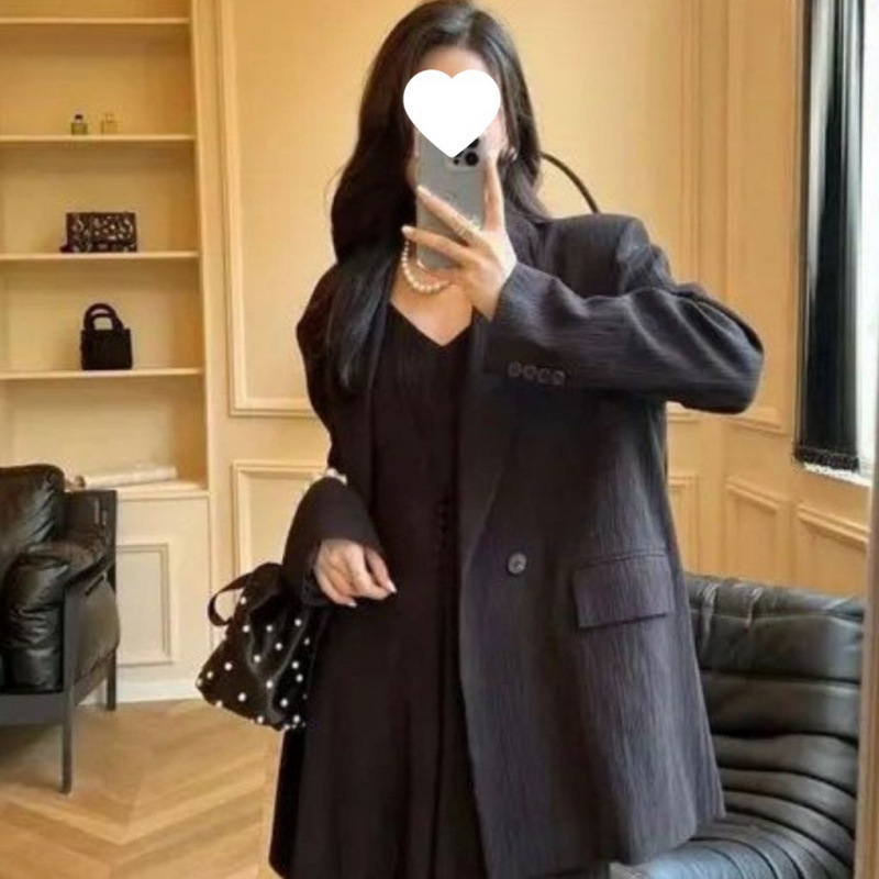 感西装套装女2025春秋新款休闲吊带裙西服外套气质显瘦两件|undefined
