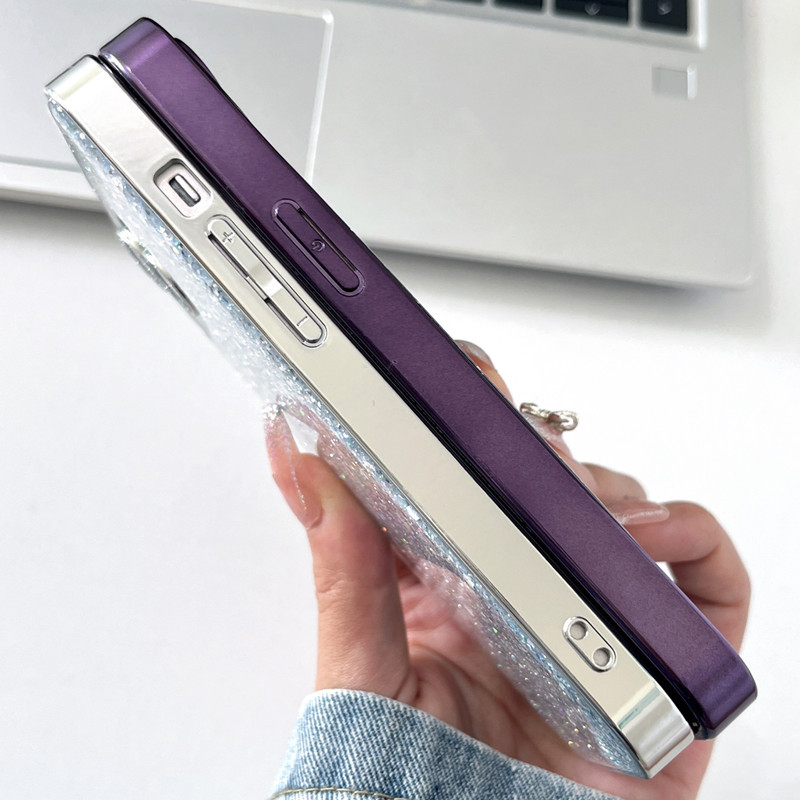 Glitter Lens Film & Protective Case For Iphone 16 Pro & 15_voghion.com
