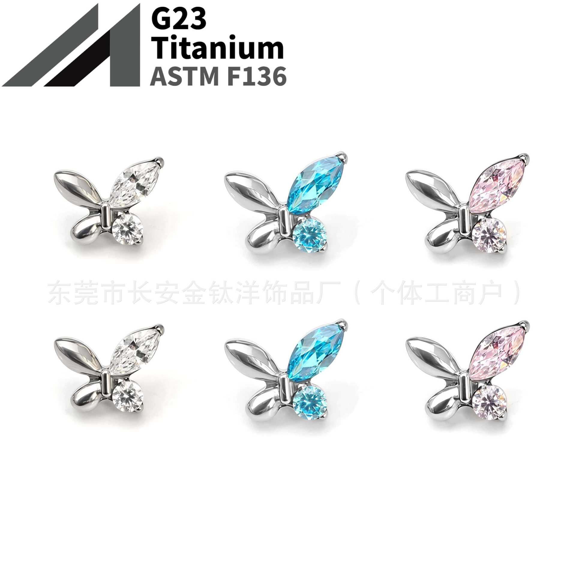 16G labret stud size and finish detail