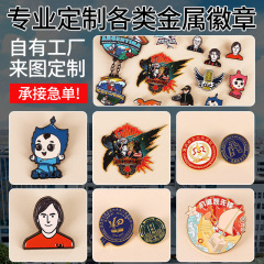 金属バッジはアニメの周辺の漫画のブローチを制定して金属のピンのかばんの服装の装飾のピンの卸売りを作ります。
