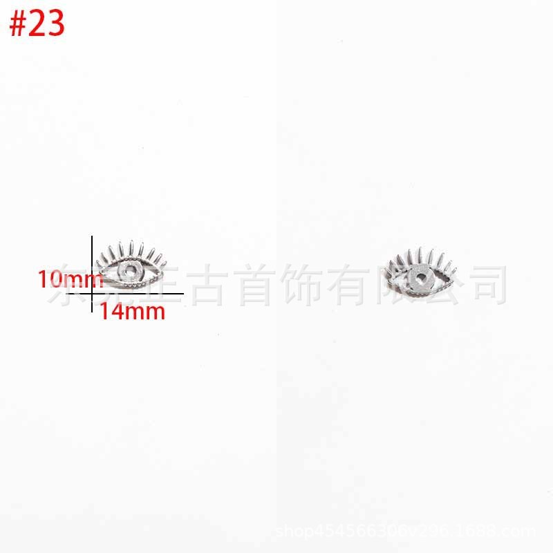 クロスボーダー悪魔の目ペンダントステンレス鋼 diy アクセサリーネックレスキーホルダーペンダントアイドリップオイルアクセサリーメーカー|undefined
