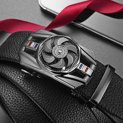 時来運命ベルト メンズ ビジネス 自動バックルベルト メンズベルト ディンビング人気ズボンベルト卸売