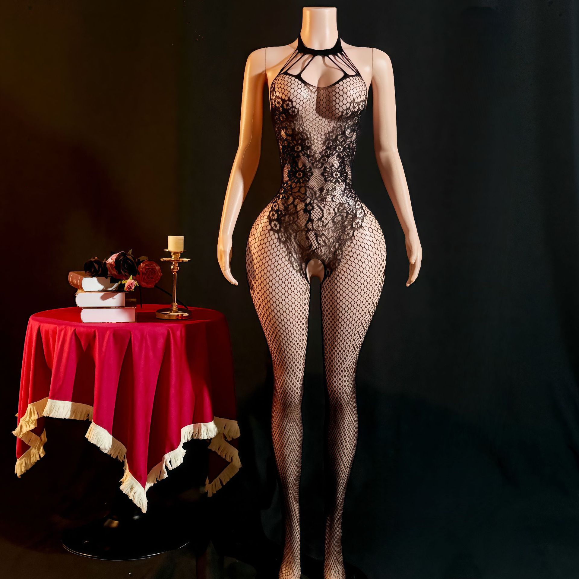 Yue mariposa Europa y América ropa interior sexy comercio exterior al por mayor fábrica coqueteo sexy uniforme conjunto de ropa de red de chicas