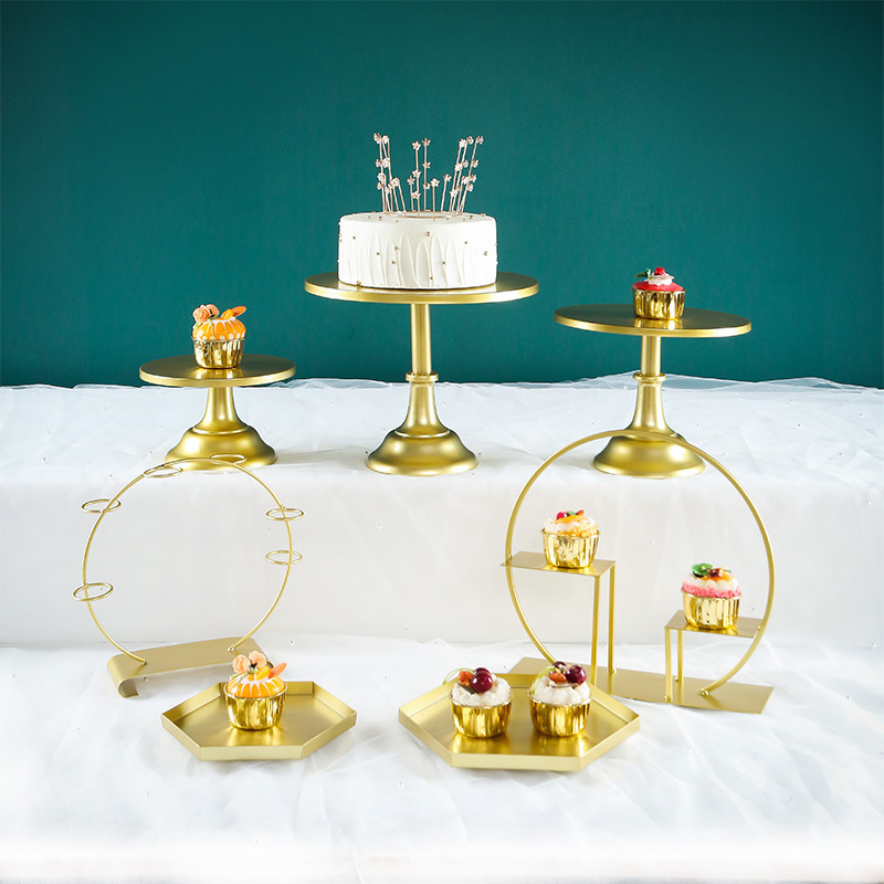 Decoración de postre europea estante de exhibición de decoración de boda props estante de pastel de té de la tarde estante de refrigerio de té estante de descanso de té image 7