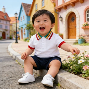 Kids Tales Детский радужный комплект, летняя футболка polo, футболка с коротким рукавом для мальчиков для отдыха, детская одежда, европейский стиль
