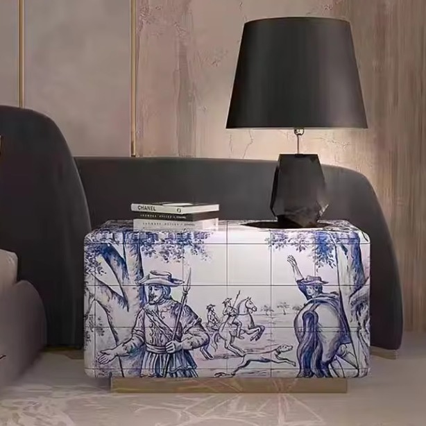 高端定制家庭家具现代卧室床垫套装别墅设计艺术设计卧室床垫装饰