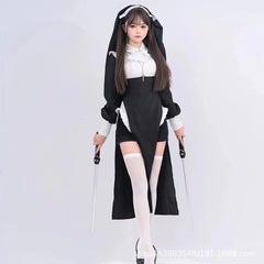 既製修道女同型二次元修道女ハロウィン衣装修道女女装制服cos服tiktok修道女