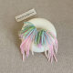 Dopamine Color Beaded Fireworks Tassel Earrings Female Niche Exaggerated Unique Exquisite Fashion All-match Earrings Earrings