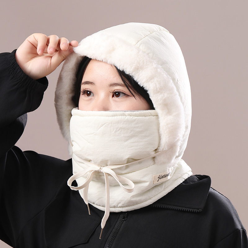 Gorro Lei Feng Térmico de Invierno de Poliéster, Cortavientos y Protector de Cuello para Aire Libre