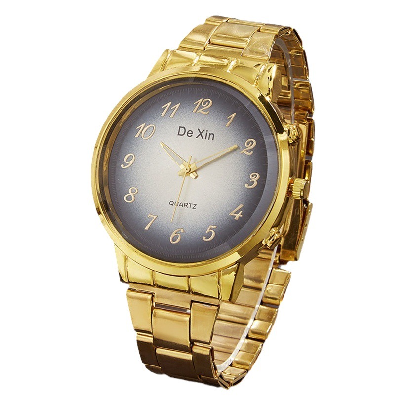 Estilo coreano de la moda clásico puntero de marcación grande superficie digital reloj de cuarzo de negocios casual de los hombres elegante reloj de moda