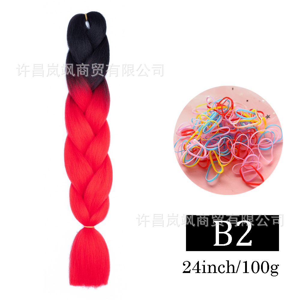 Peluca de trenza grande africana, color, trenza sucia, cuerda para el cabello, degradado, fibra química, trenza grande, reggae, hip-hop, trenza sucia, trenza