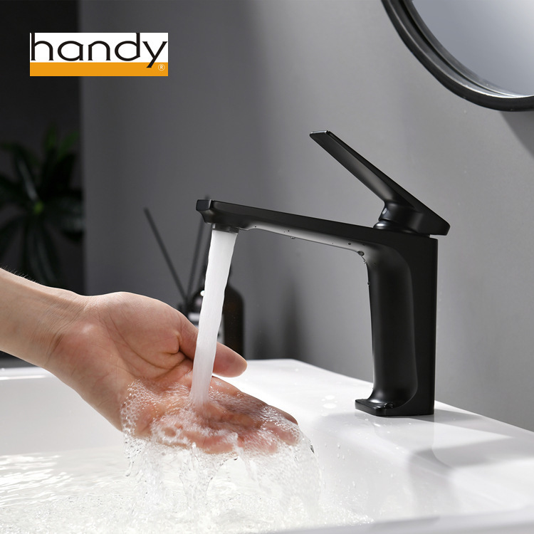 Customized All-Copper Basin Faucet, Gun Gray Hot and Cold Bathroom Basin Faucet, Manufacturer Customization Customized All-Copper Basin Faucet, Gun Gray Hot and Cold Bathroom Basin Faucet, Manufacturer Customization