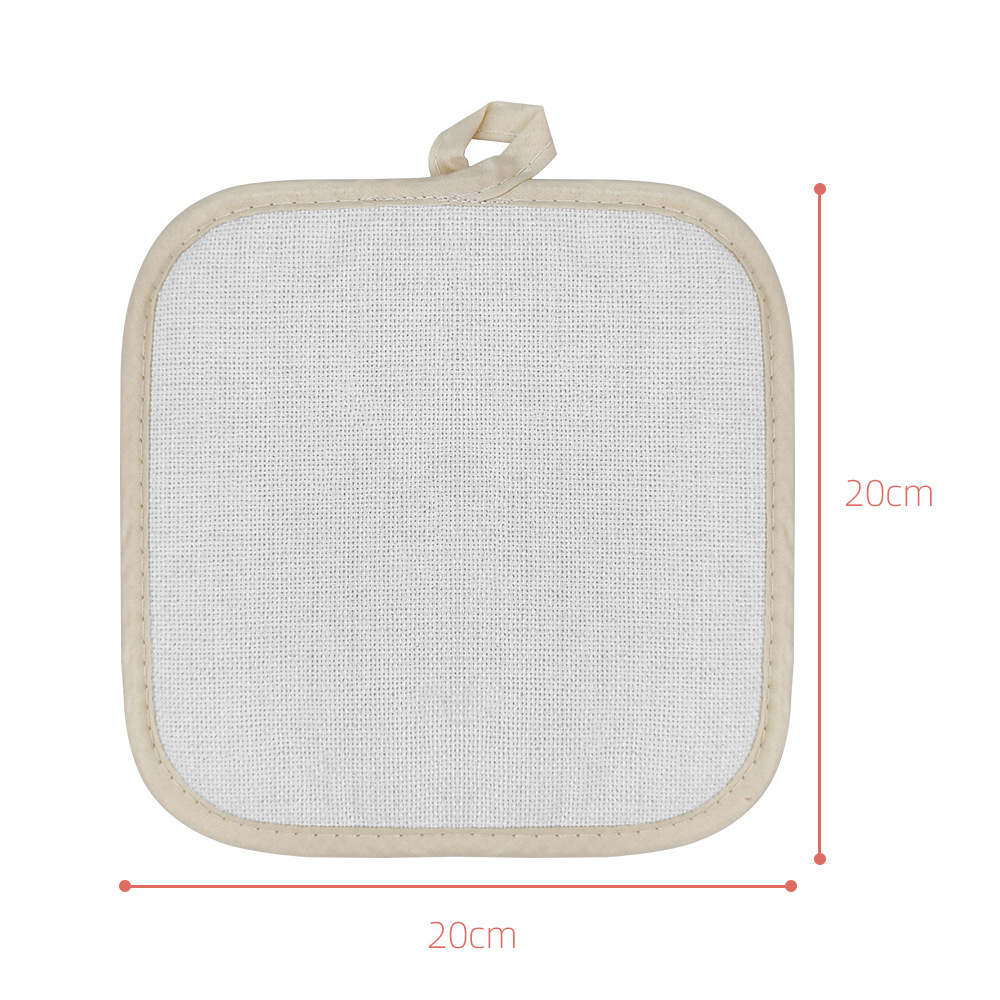 Alfombrilla aislante de algodón y lino para el hogar, antideslizante, decorativa para mesa, para cuencos, material de venta al por mayor directo de fábrica