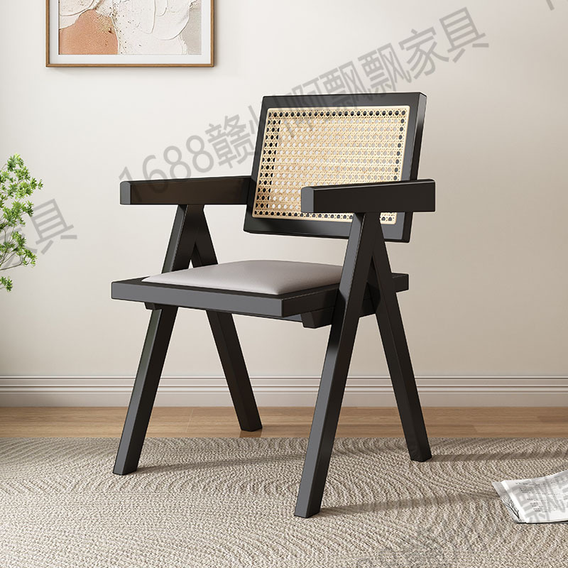 Black [grey leather] thickened and reinforced