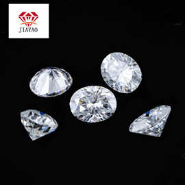 梧州蛋形莫桑石D色戒面异形裸石小尺寸0.1-1克拉批发配石主石厘石