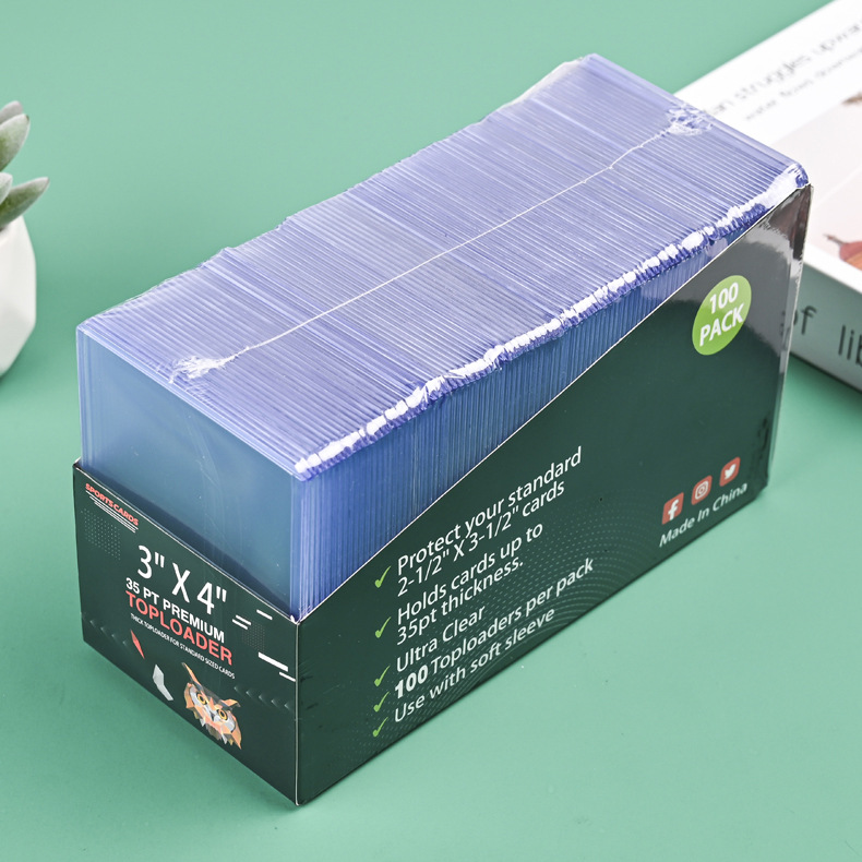 Transfronterizo 35pt duro titular de la tarjeta PVC transparente titular de la tarjeta de laminación B8 titular de la tarjeta pequeña tarjeta Goo titular de la tarjeta de juego aidou image 20