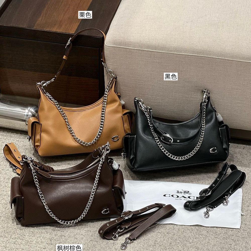 寇家新款奥莱机车包pocket Juliet 30单肩包C字扣斜挎包女包腋下