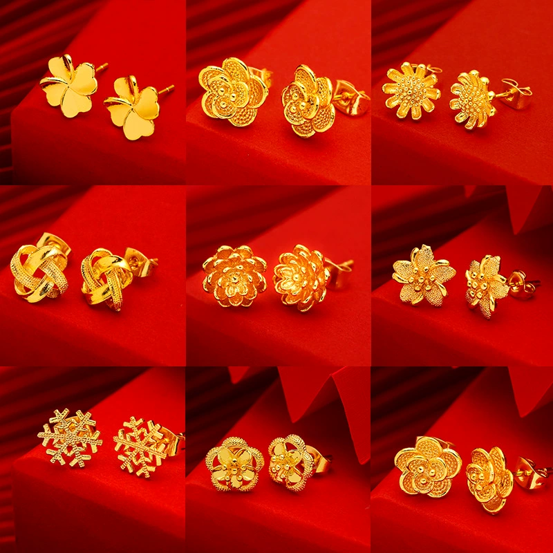 Долговечные серьги, 24 карата