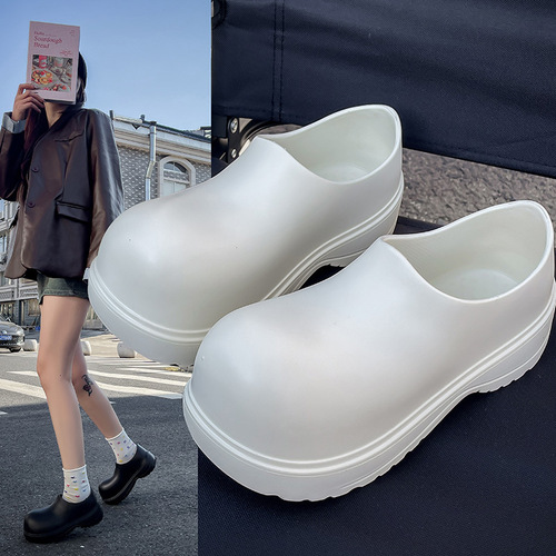 EVA Men's Outdoor Ins Trendy Height Increasing Head Shoes Summer Trendy Cool Versatile Couple Casual Cap Toe One-Piece Women