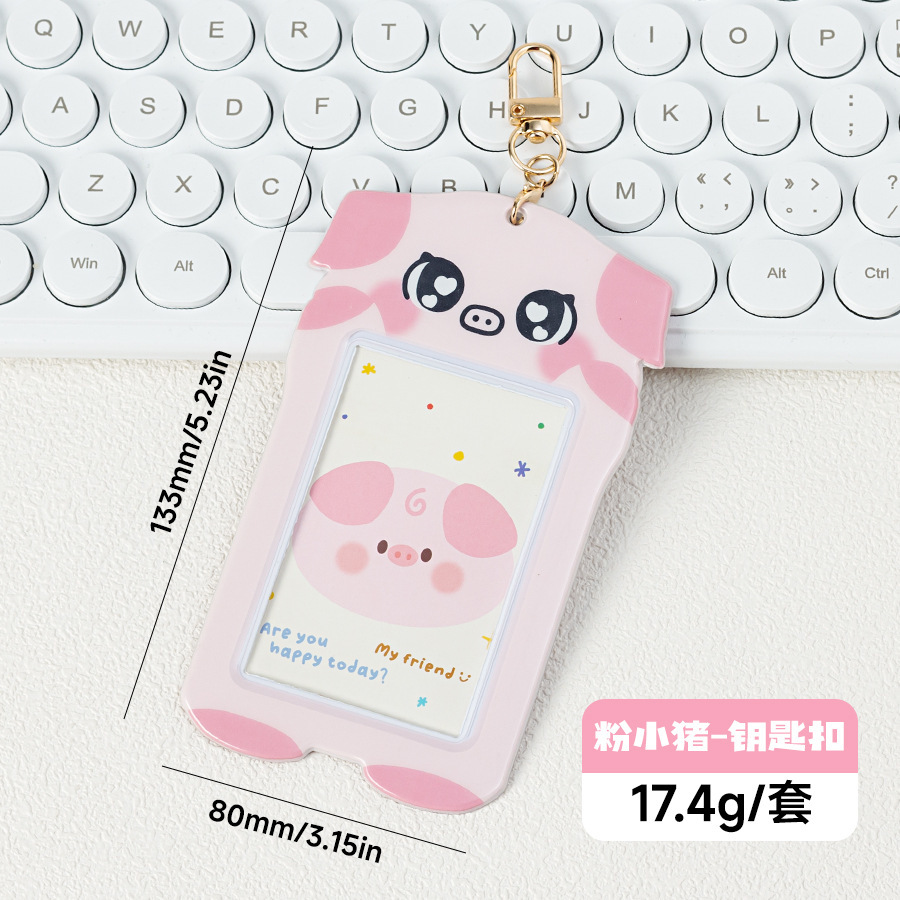 Funda para Tarjetas con Llavero de Dibujos Animados de 3 Pulgadas de PVC