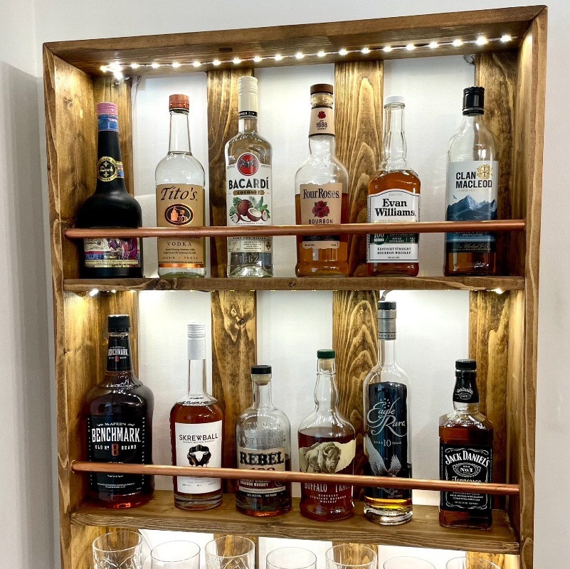 Exhibition Hall Wine Cabinet Bar Counter Decoration Wine Bottle Imitation Wine Props Liquor Home Decor Wine Light Luxury