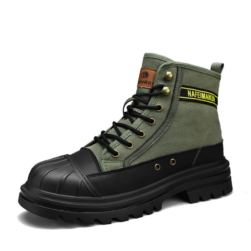 Martens, высокая рабочая обувь из ткани, спортивная дышащая обувь для отдыха, осень