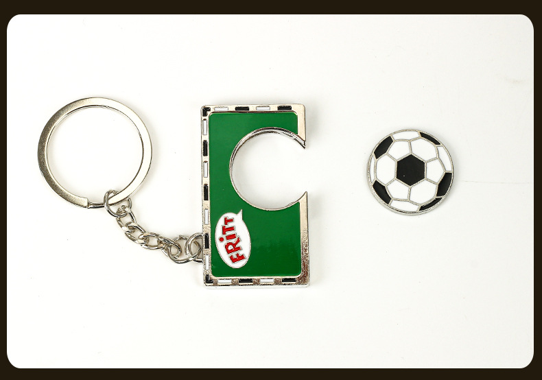Ball Pattern Unisex Gender Fashion Style Fashion Ball Zinc Alloy Unisex Keychain 1 Piece