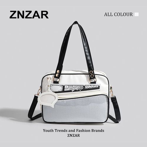 Fashion Pain Bag Casual Dual Shoulder Bag for Girls Comic Student Versatile Handbag Single Shoulder Bag