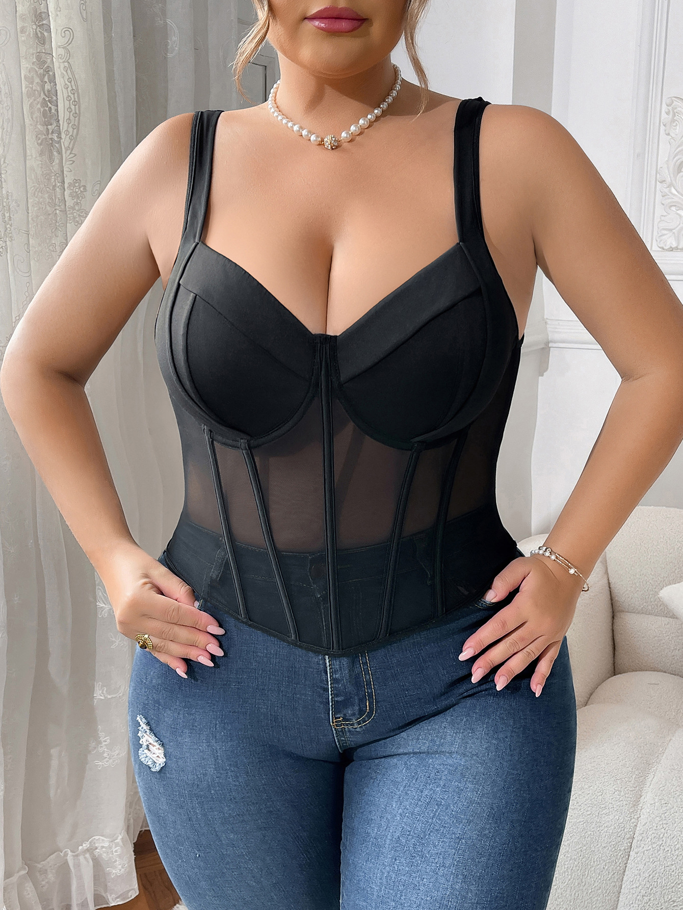 Sujetador de talla grande transfronterizo de Amazon, sujetador de espina de pescado sexy Fat mm, hermana gorda europea y americana, sujetador grande, copa, camisola