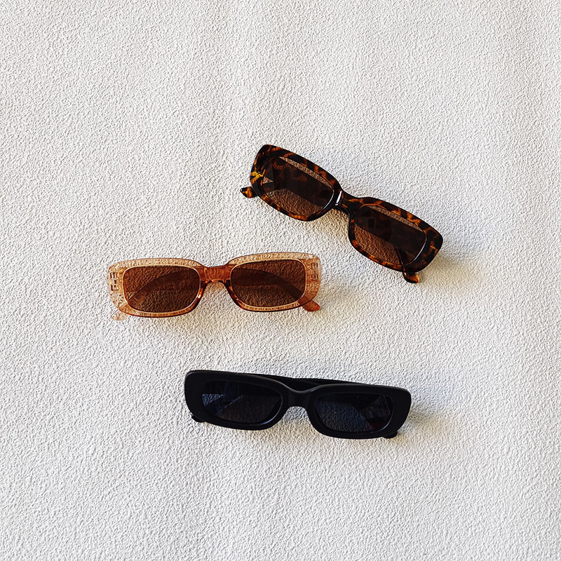 Ins gafas de sol retro para niños personalidad estilo occidental estilo cóncavo fotos decorativas gafas de sol de montura cuadrada para bebé
