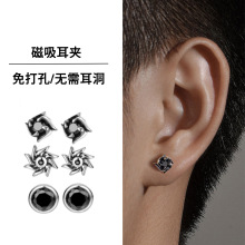 新款磁吸耳夹个性潮流无需耳洞耳骨夹简约高级感痞帅时尚耳钉男