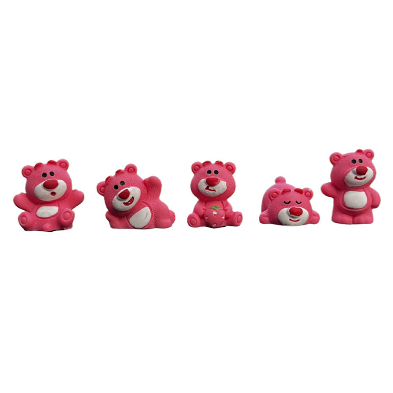 Nuevos adornos de coche Strawberry Bear, adornos de coche, adornos pequeños, consola central de coche, lindos adornos decorativos creativos