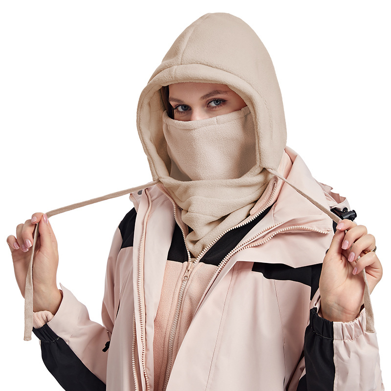 Máscara de equitación transfronteriza de otoño e invierno esquí al aire libre a prueba de viento a prueba de frío sombrero caliente protección facial protección del cuello sombrero integrado