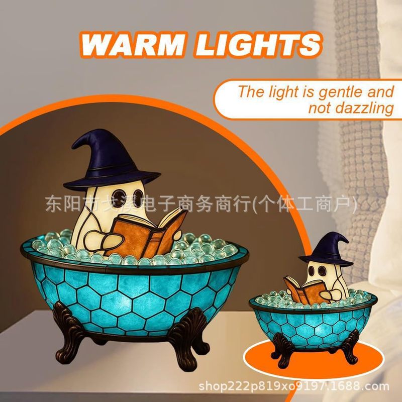 2025跨境爆款创意Ghost Bubble Bath Lamp 幽灵泡泡浴灯厂家批发|undefined