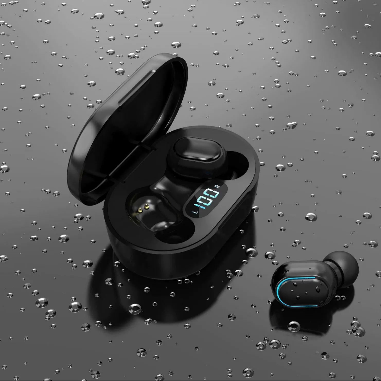 Новости E7S – кросс-границы новый Bluetooth наушники 5.0 внутриканальный TWS, показывающий номер спортивные Bluetooth наушники