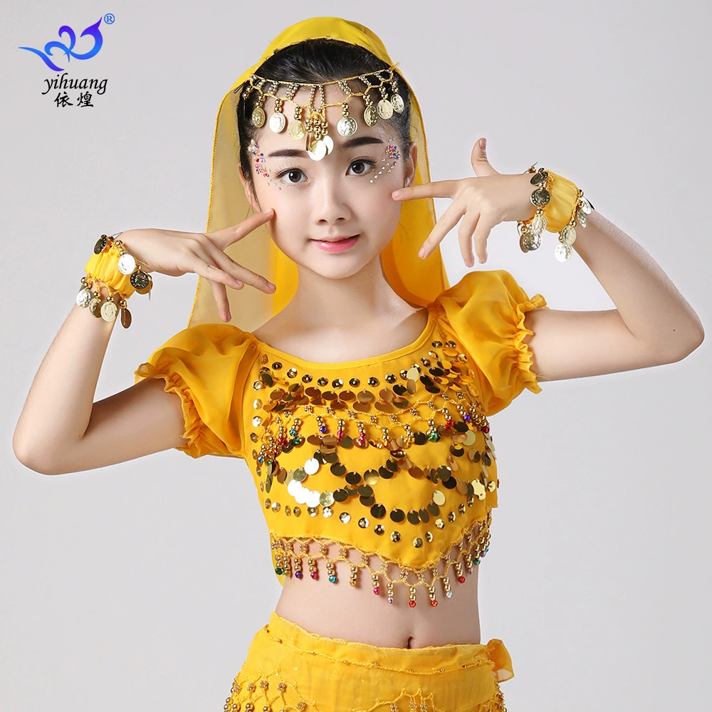 Костюм для детей с короткими рукавами и блестками