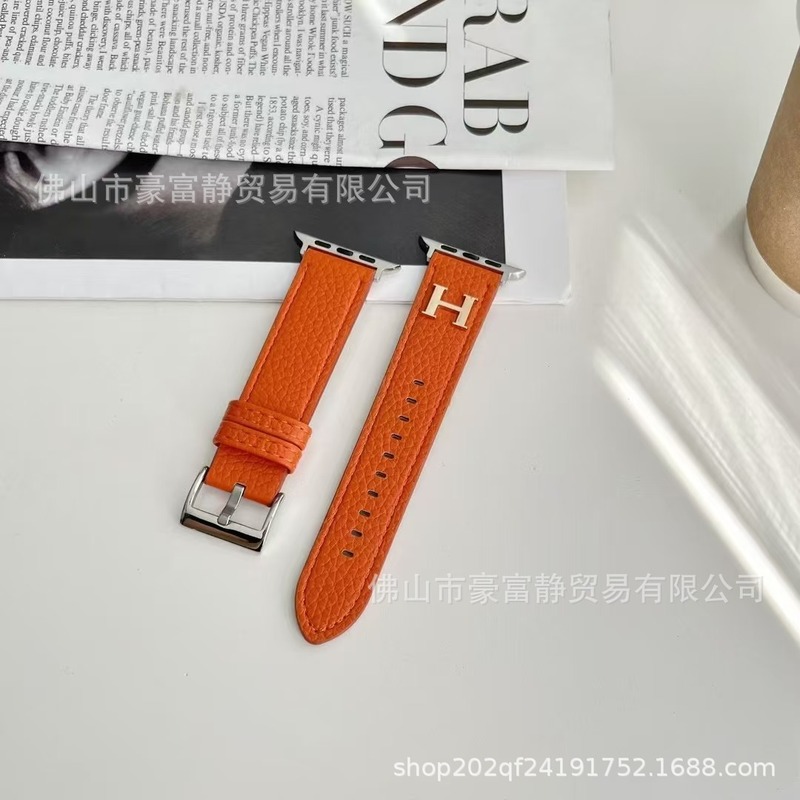 Apple watch ストラップ ライチ パターン applewatch7/8/S9/se Apple iwatch レザー ウルトラに適しています。|undefined