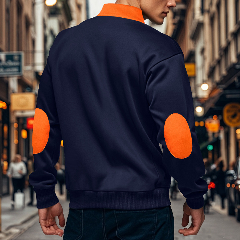Men's Half Zip Sweatshirt With Stand Collar For Autumn And Winter_voghion.com