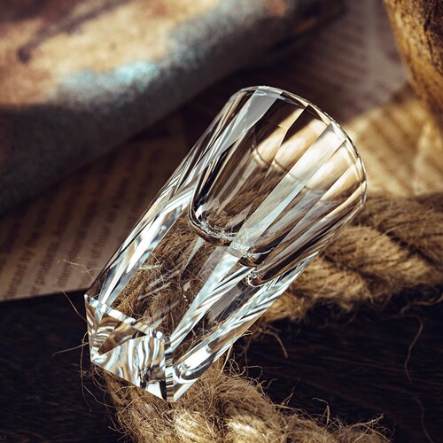 Household Glass Small White Liquor Cups Sipper Cups Thickened Spirits Cups High-Heel Wine Cups Liquor Sets Decanter Sets