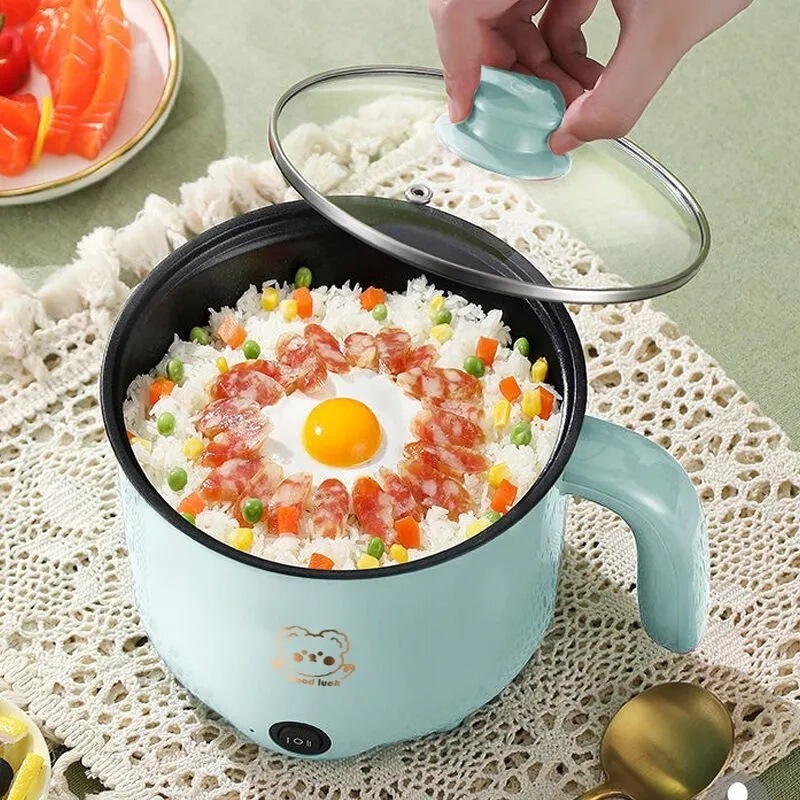 Multi-functional electric wok electric cooker electric cooker student dormitory small electric cooker household electric hot pot non-stick pan