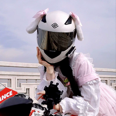 Women Cat Ears Electric Vehicle — Dəbilqə (Kaska) aksesuarları