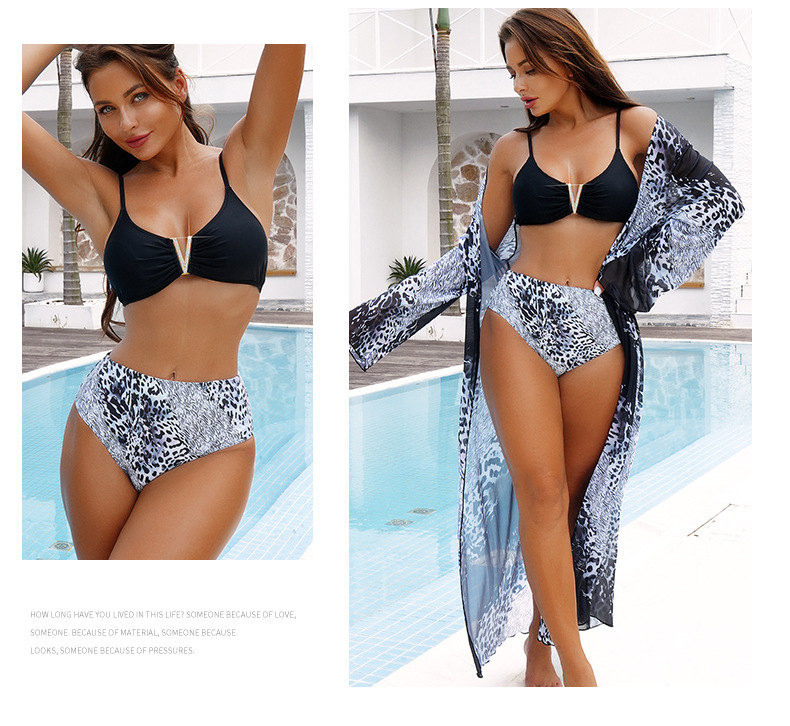 Women's High Elasticity Two Piece Swimsuit With Sun Protection_voghion.com