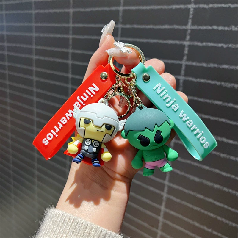 Мультяшный творческий ключодержатель The Avengers, милый ключодержатель с кулоном для ключей мужчин и женщин